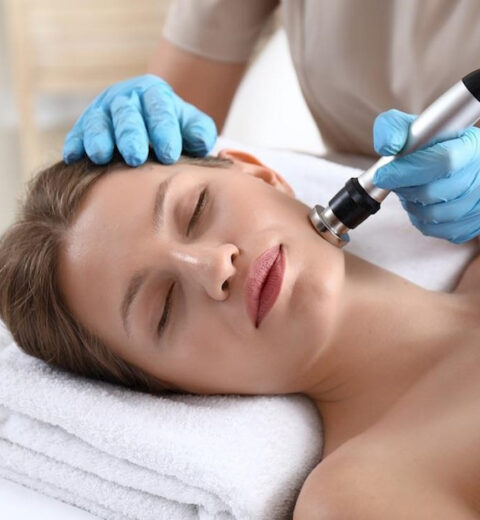 radiofrequency lady having treatment