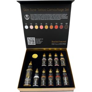 Heal & Conceal stretch mark and scar camouflage ink pigment tattoo set