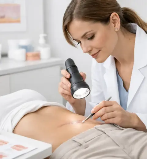 Abdominal Scar Blending Treatment Example