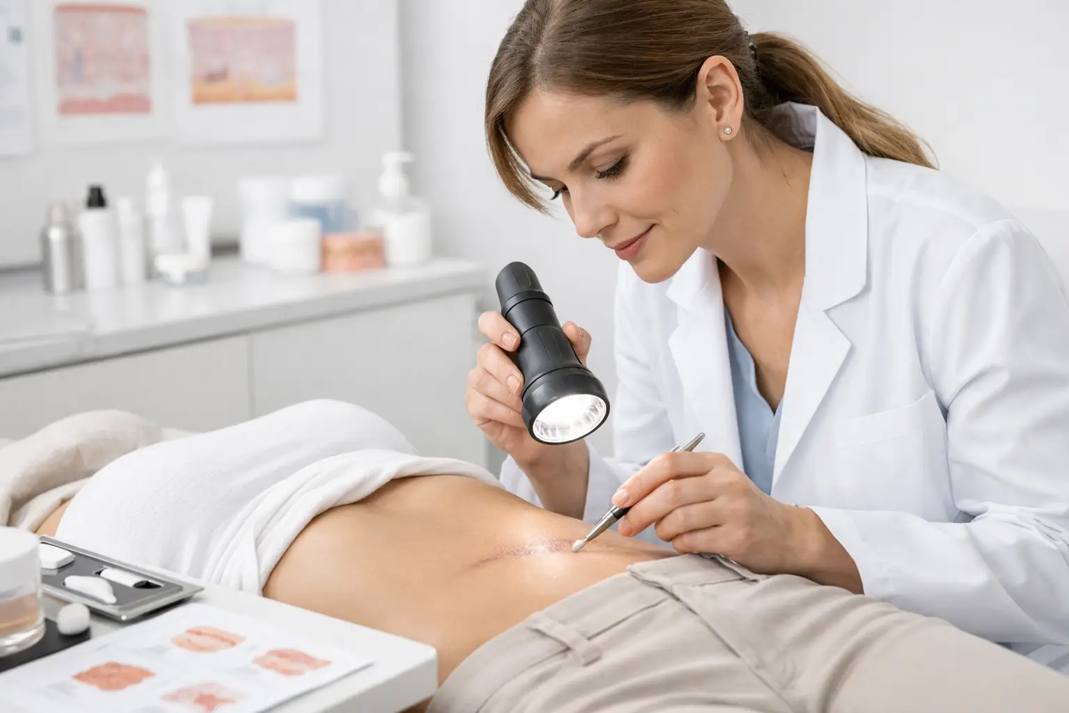 Abdominal Scar Blending Treatment Example